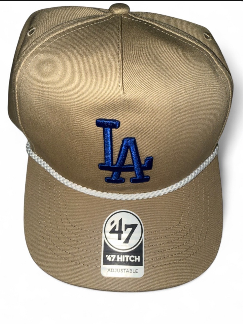 Los Angeles Dodgers Classic Rope Beige Snapback Hat 47 Brand